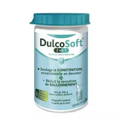 Dulcosoft 2 En 1 Constipation Et Ballonnement Poudre à Diluer Fl/200g à CLERMONT-FERRAND